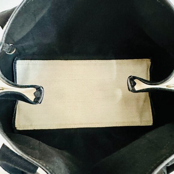 AUTHENTIC BALENCIAGA PARIS CABAS CANVAS AND LEATHER TOTE VINTAGE MADE IN ITALY - Picture 6 of 16